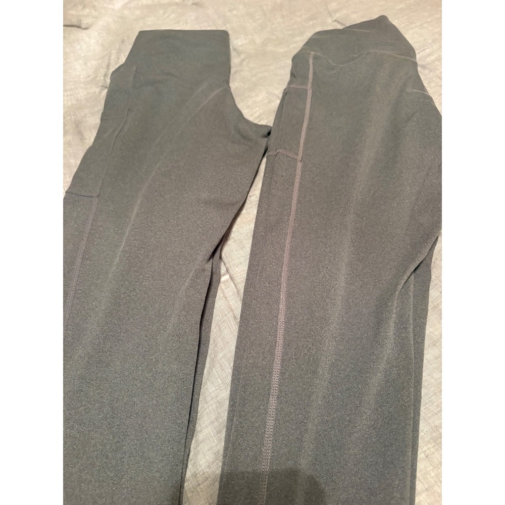 Colorfulkoala Womens High Waisted Yoga Pants with Pockets Charcoal Grey Size M